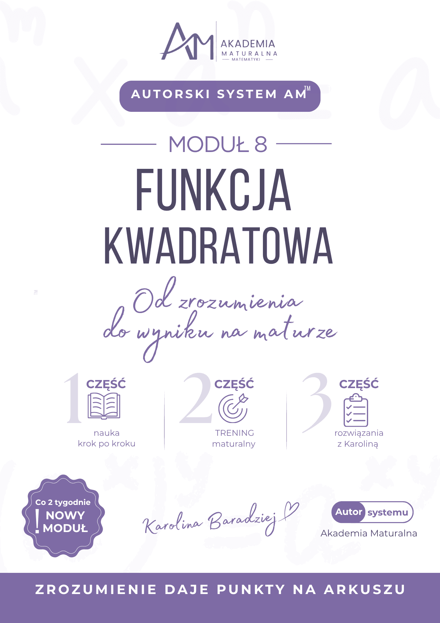 Moduł 8 – Funkcja kwadratowa, okładka
