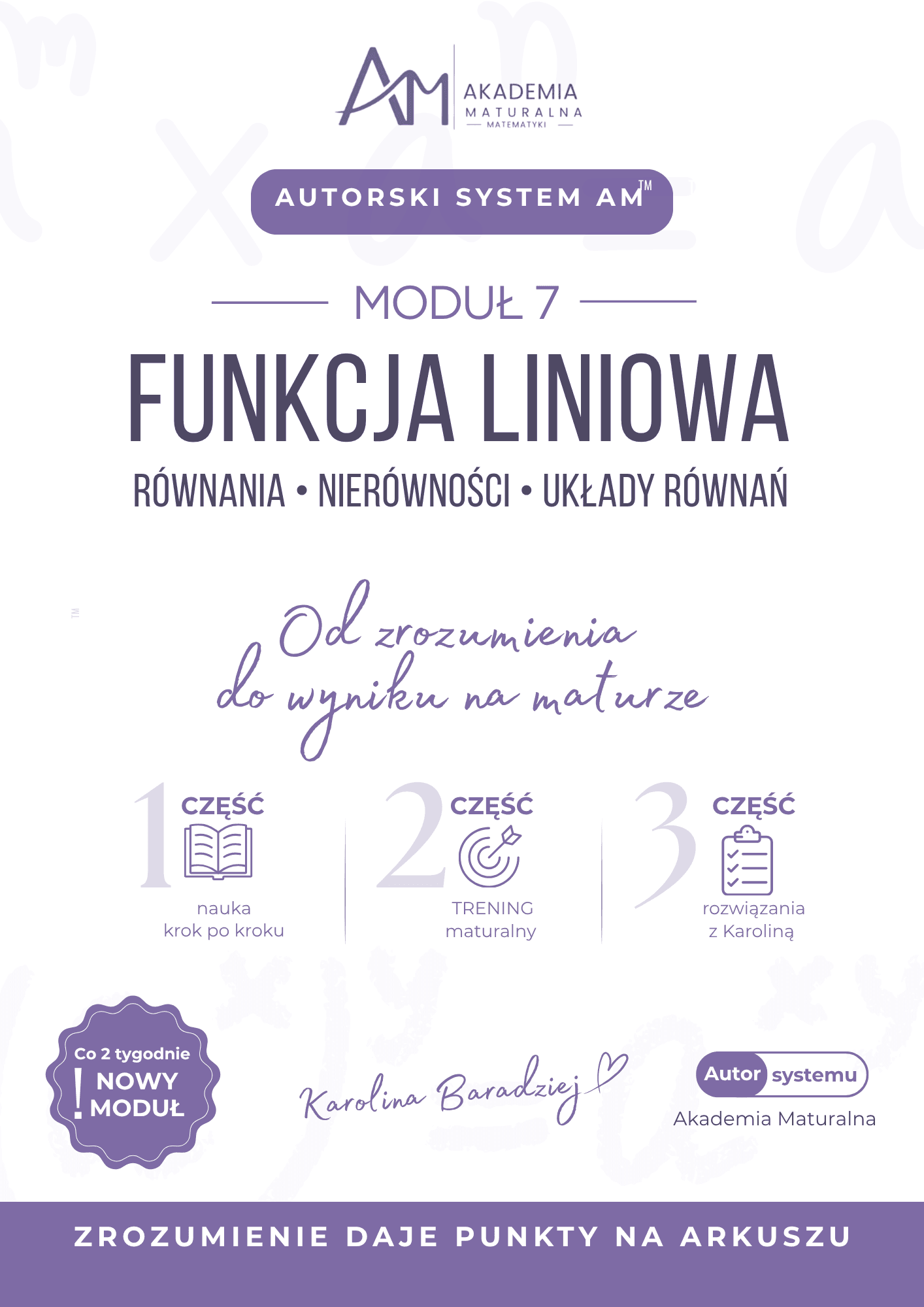 Moduł 7 – Funkcja liniowa, okładka