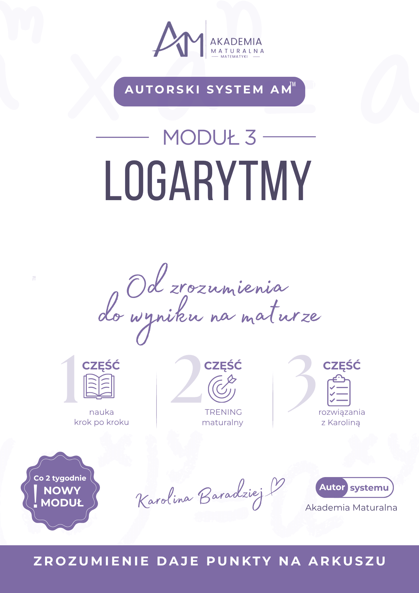 Moduł 3 – Logarytmy, okładka